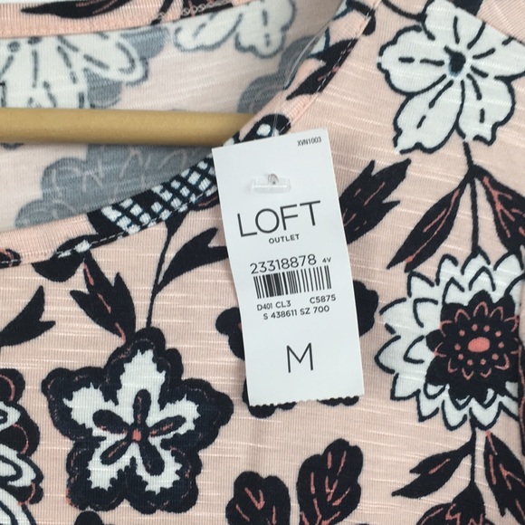 Loft Light Pink Floral Top - Picture 5 of 8